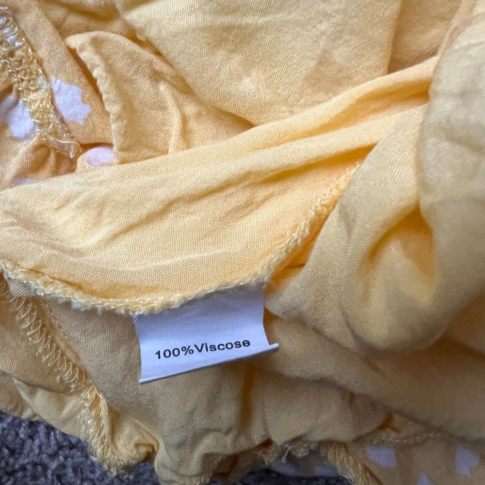 Kirundo Size Small Yellow and White Dress - Picture 3 of 3